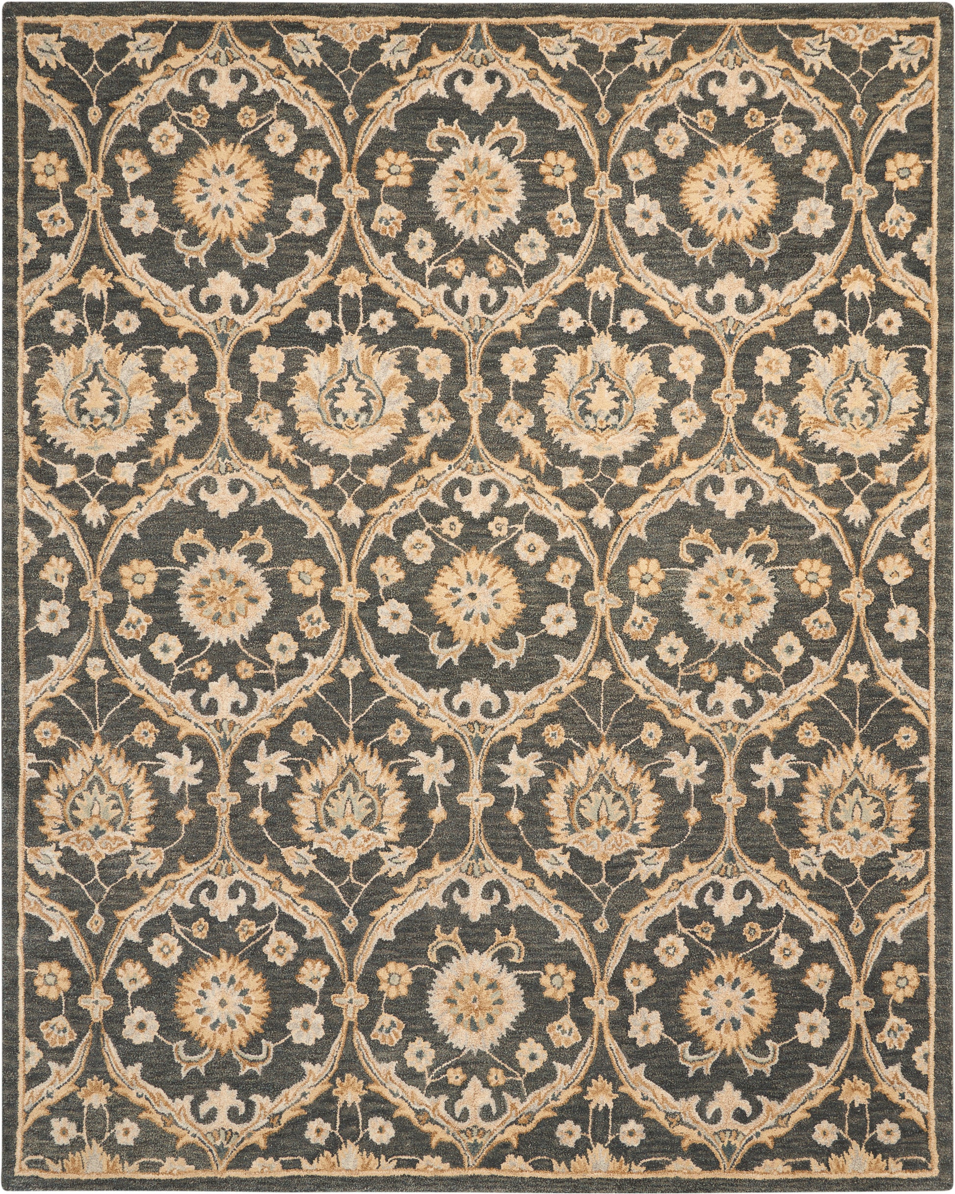 Nourison Home Jazmine  Navy  Traditional