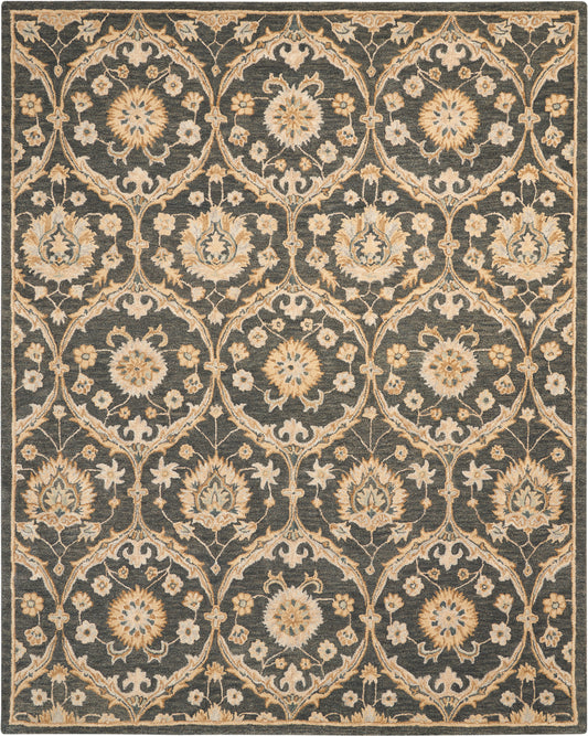 Nourison Home Jazmine  Navy  Traditional