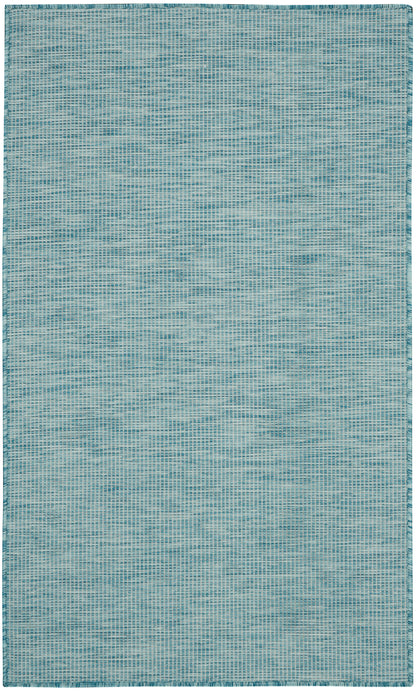 Nourison Home Positano POS01 Aqua Contemporary Power-loomed Rug