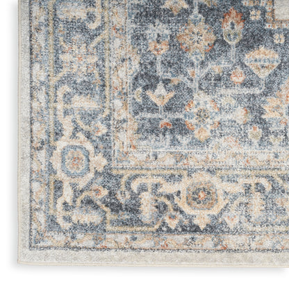 Nourison Home Astra Machine Washable  Grey Gold  Traditional