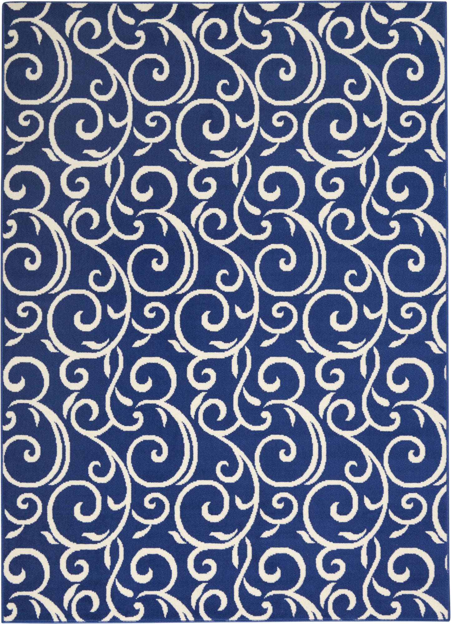 Nourison Home Grafix GRF19 Navy Contemporary Power-loomed Rug