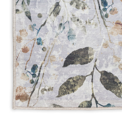 Nourison Home Nourison Washables  Grey Multicolor  Traditional