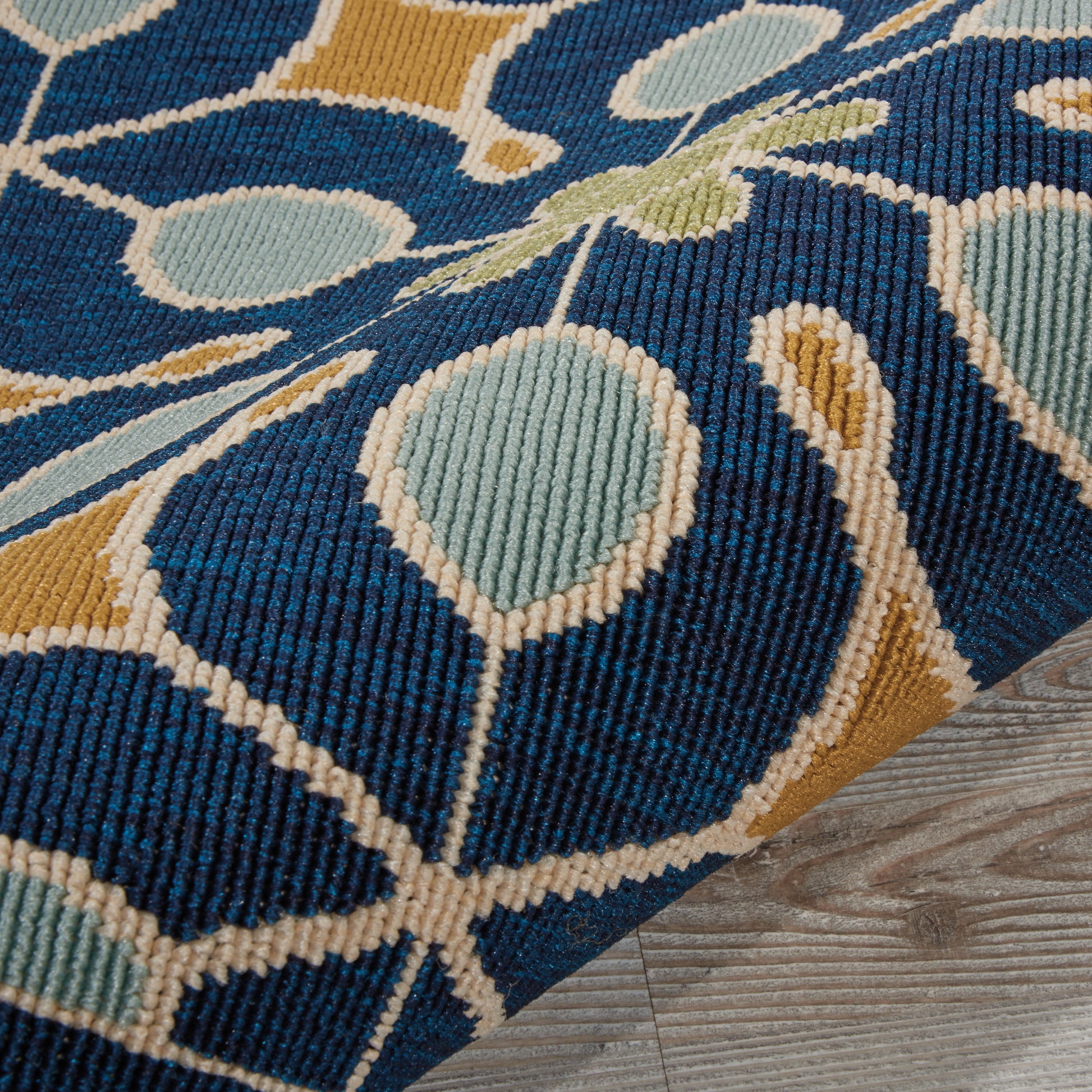 Nourison Home Caribbean  Navy  Contemporary