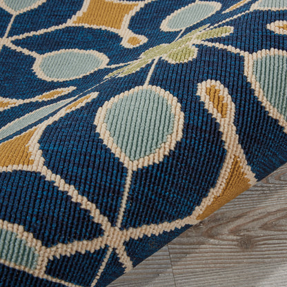 Nourison Home Caribbean  Navy  Contemporary