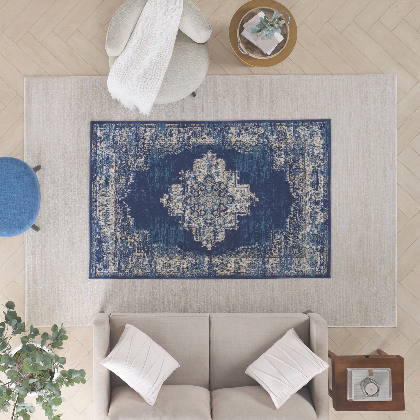 Nourison Home Nourison Essentials  Ivory Beige  Contemporary