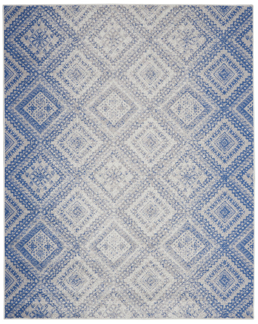 Nourison Home Whimsicle  Ivory Blue  Contemporary