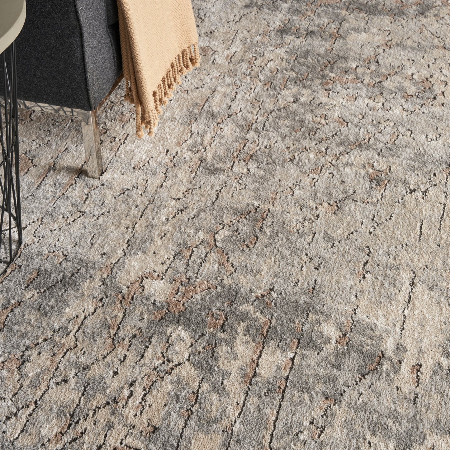 Nourison Home Quarry  Beige Grey  Contemporary