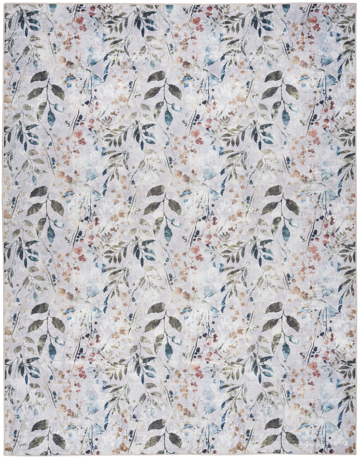 Nourison Home Nourison Washables NWB05 Grey Multicolor Traditional Power-loomed Rug