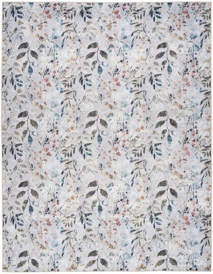 Nourison Home Nourison Washables NWB05 Grey Multicolor Traditional Power-loomed Rug