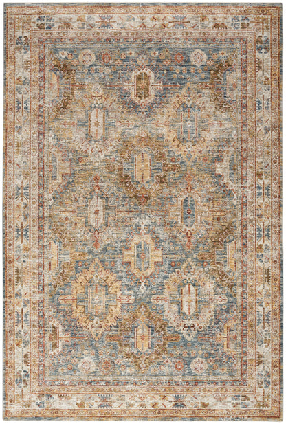 Nourison Home Sahar SHR01 Blue Traditional Power-loomed Rug