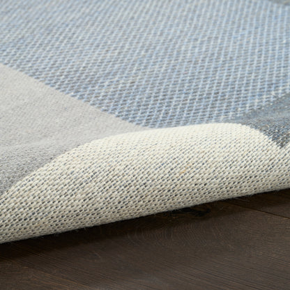 Nourison Home Copenhagen  Ivory Blue  Contemporary