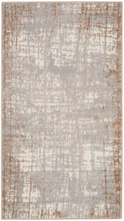 Calvin Klein CK950 Rush CK950 Ivory Taupe Contemporary Power-loomed Rug