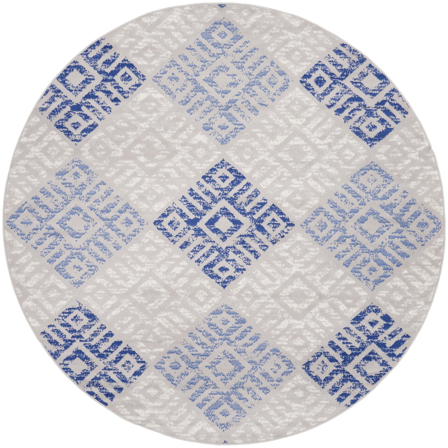 Nourison Home Whimsicle WHS18 Grey Blue Transitional Power-loomed Rug