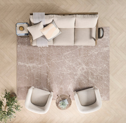 Nourison Home Exhale  Mocha Ivory  Contemporary