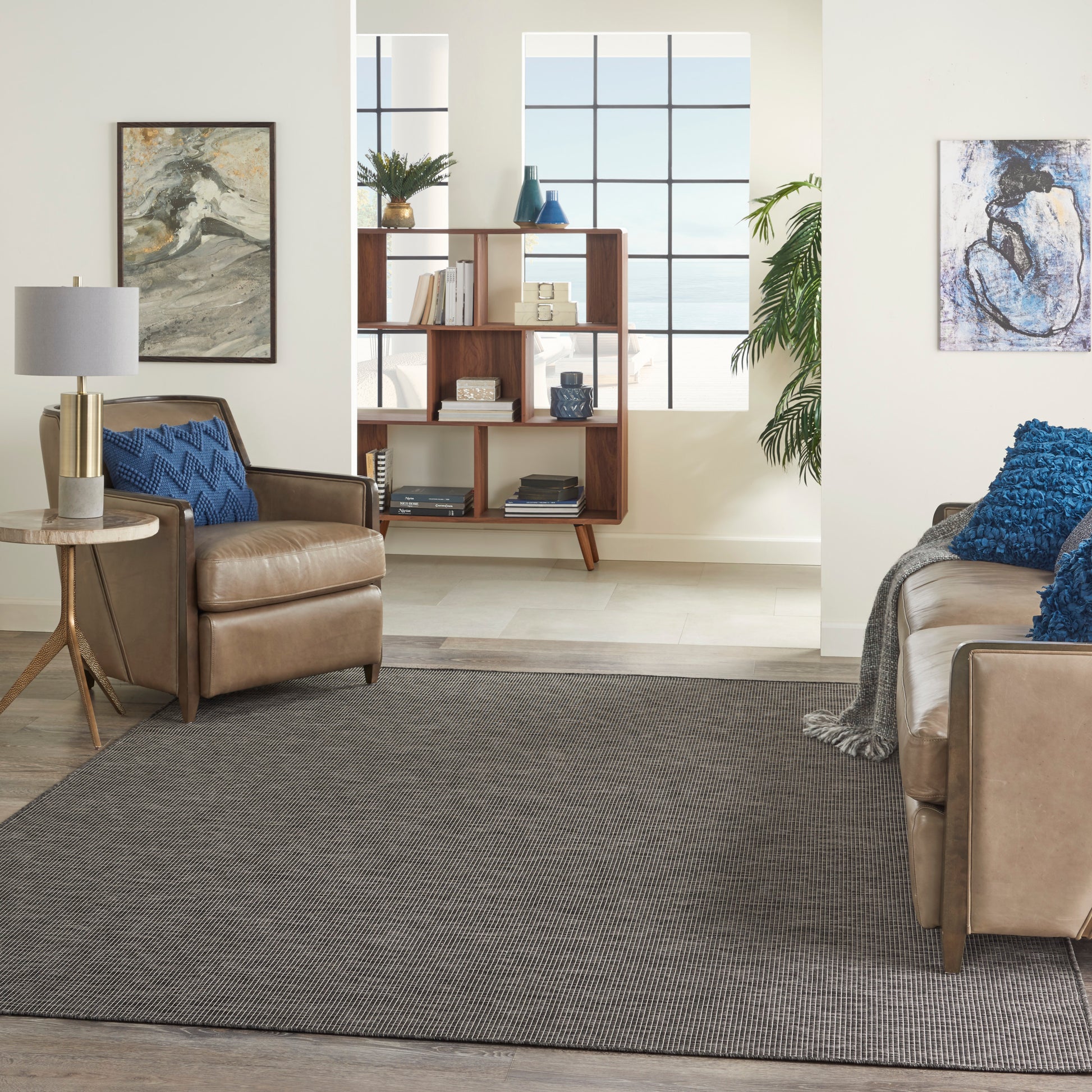 Nourison Home Positano  Charcoal  Contemporary