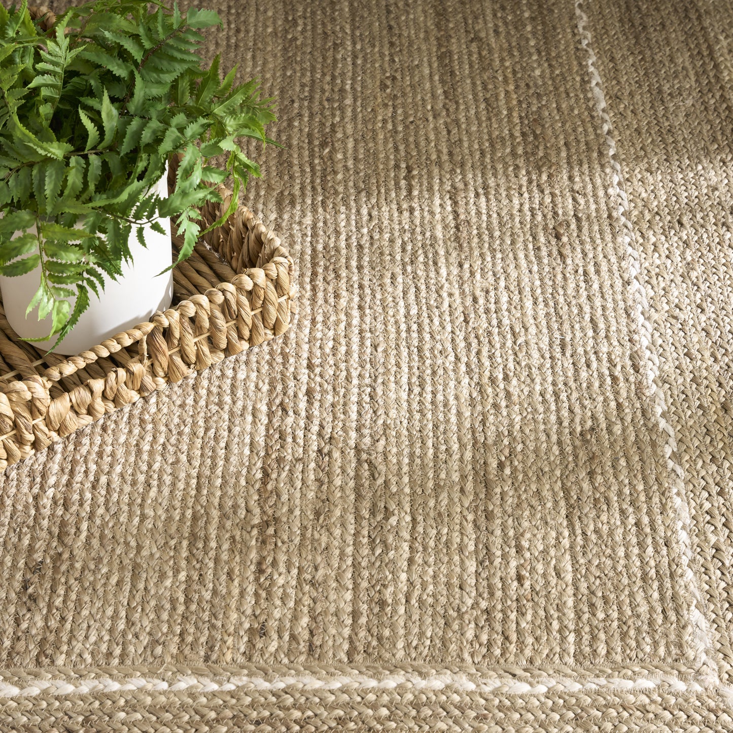 Nourison Home Terrazzo Jute  Natural Grey  Contemporary