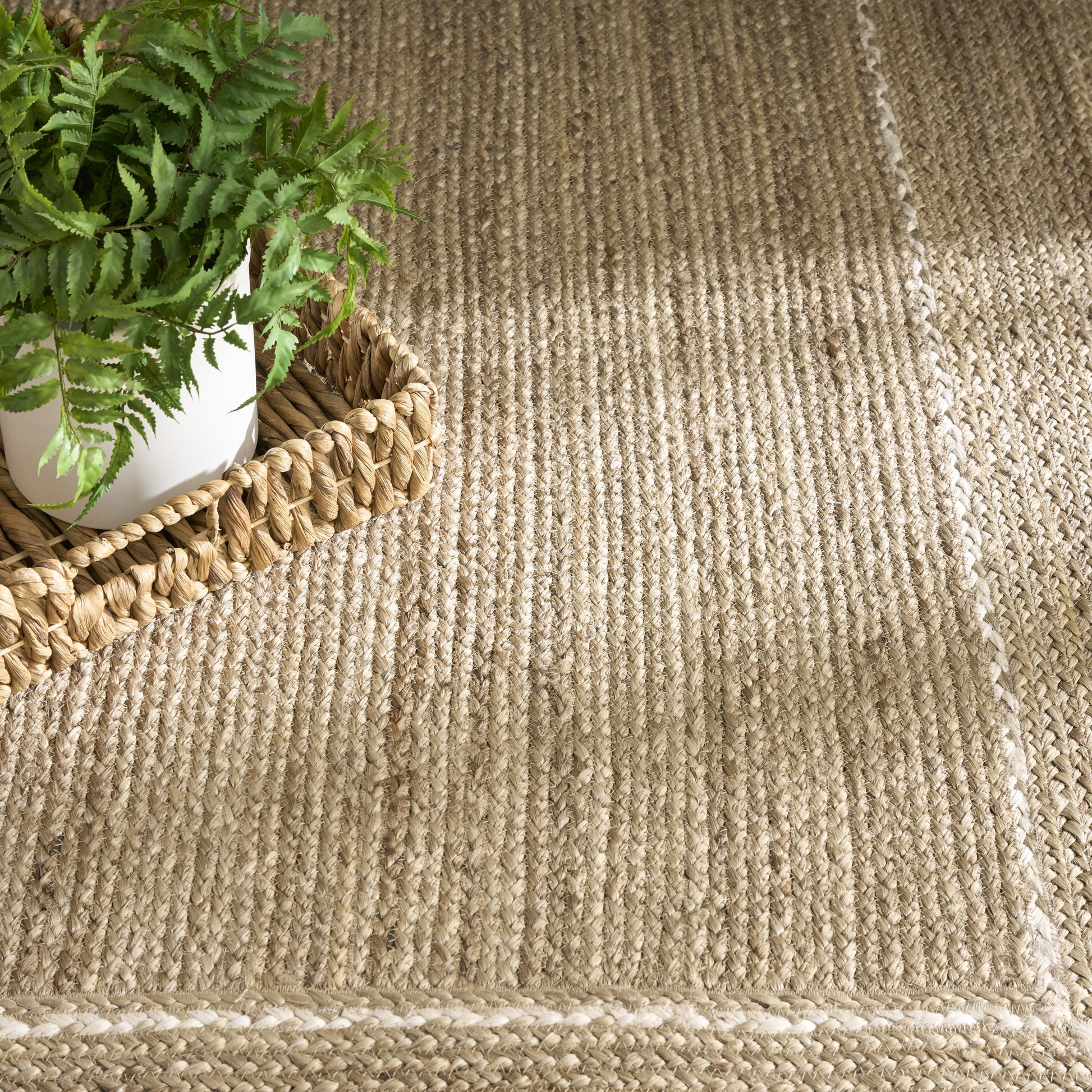 Nourison Home Terrazzo Jute  Natural Grey  Contemporary