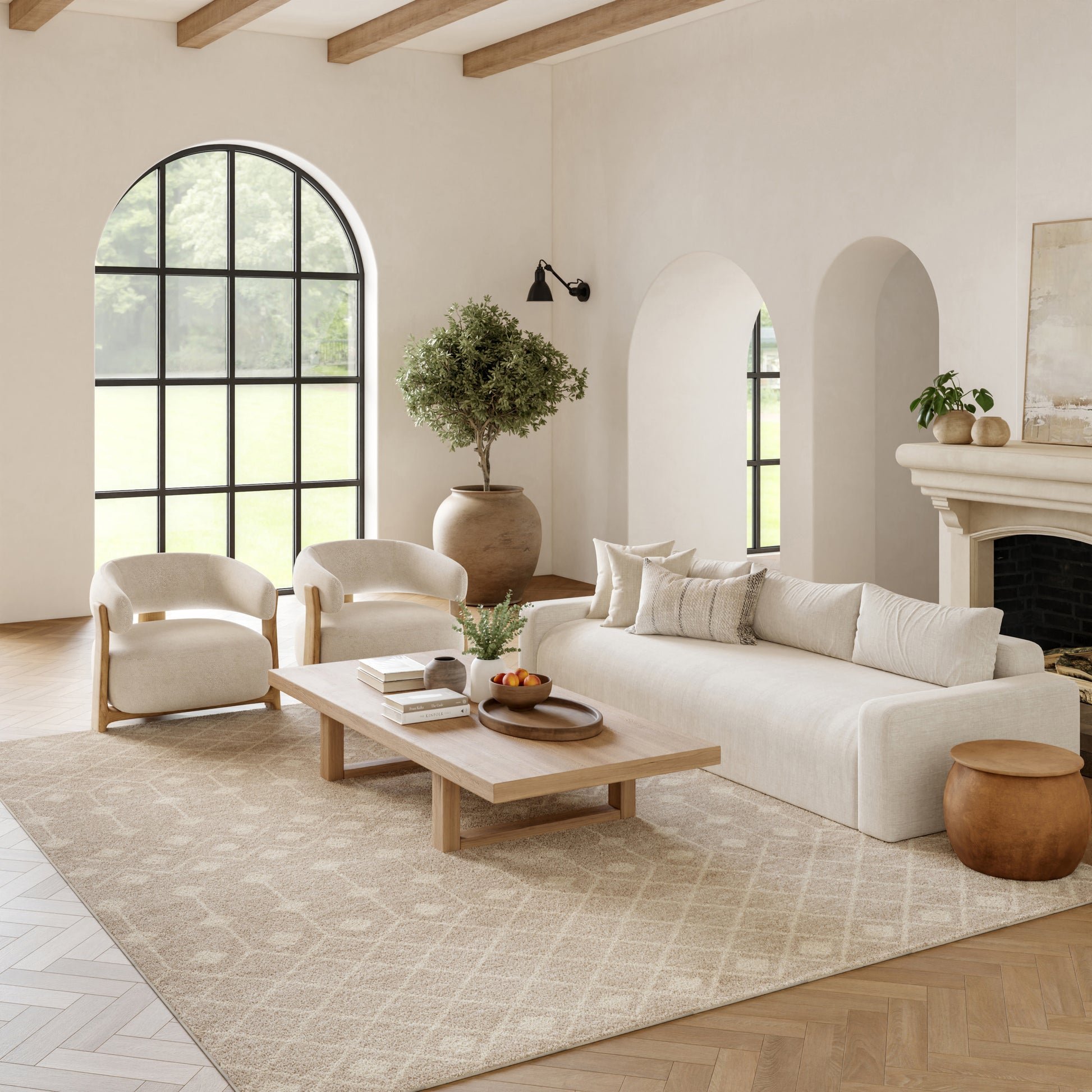 Nourison Home Grafix  Beige  Transitional