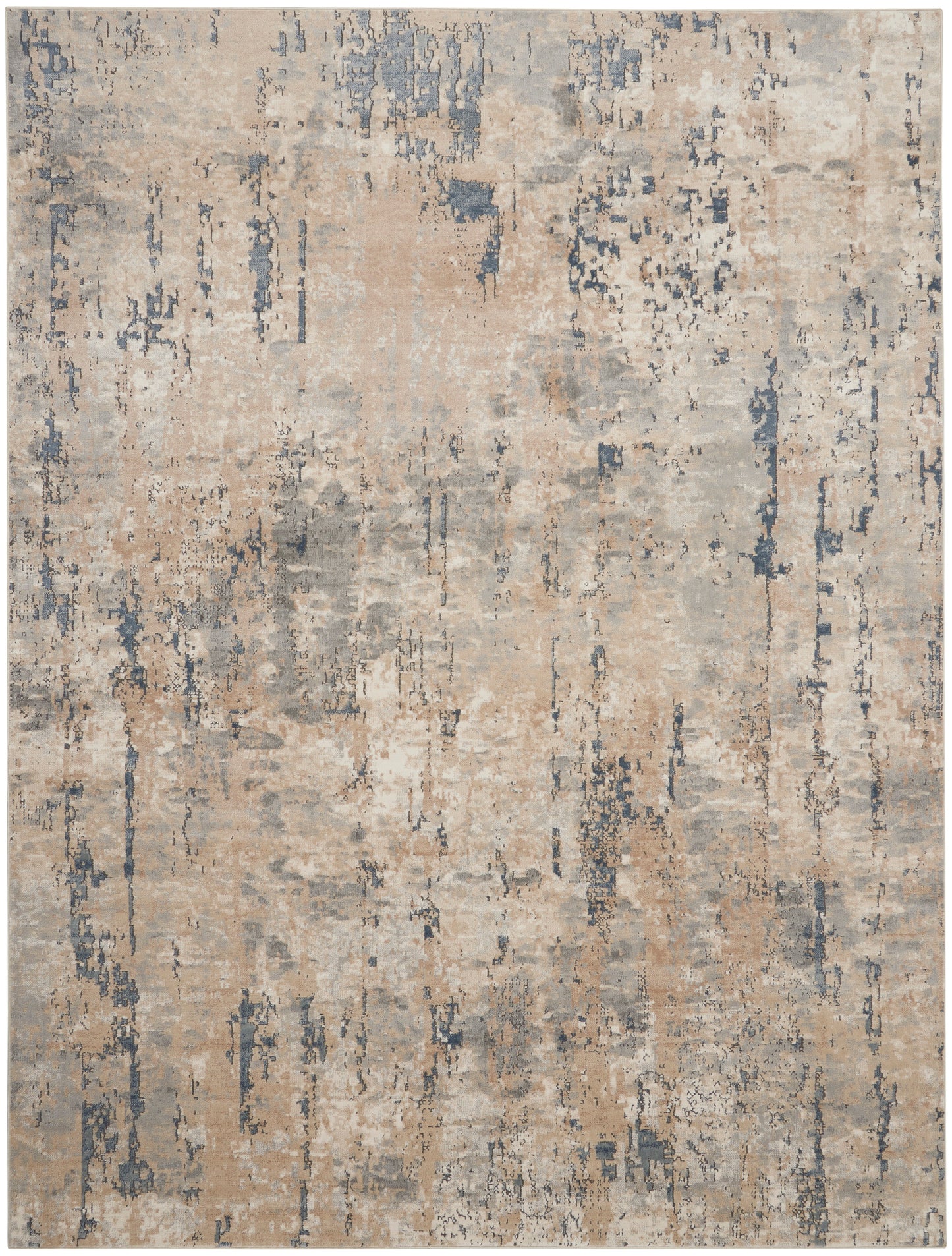 Nourison Home Quarry QUA01 Beige Grey Contemporary Power-loomed Rugs