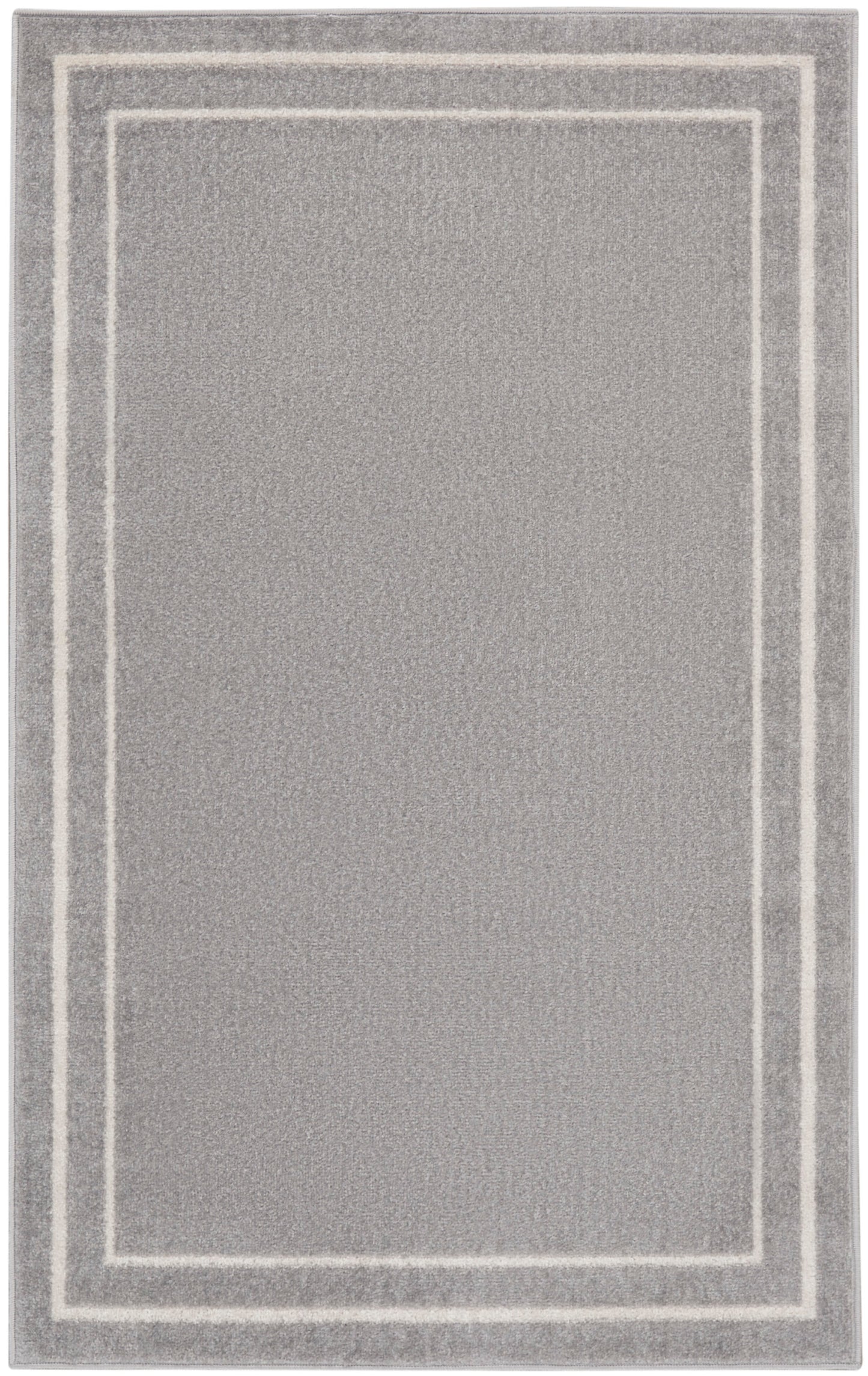 Nourison Home Nourison Essentials NRE02 Grey Ivory Contemporary Power-loomed Rug