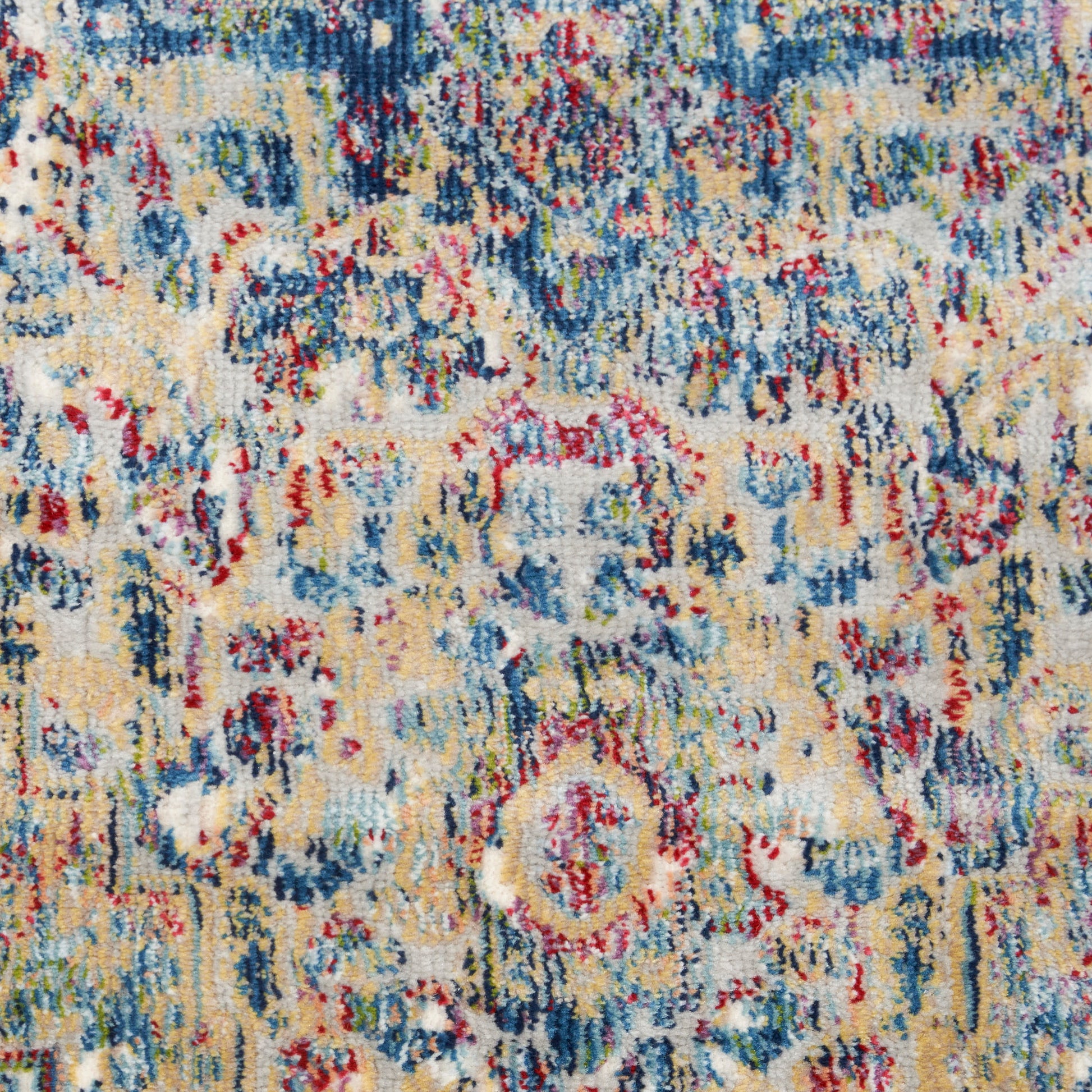 Nourison Home Ankara Global  Grey Navy  Transitional