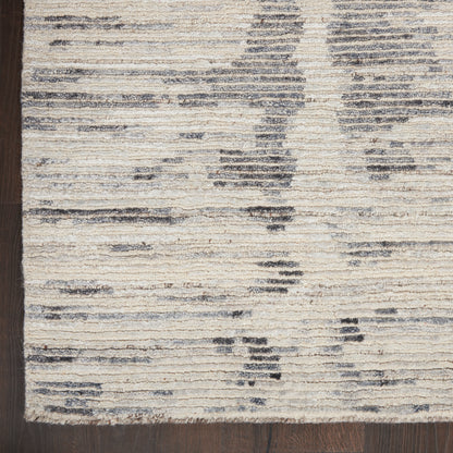 Nourison Home OCEAN  Cream Charcoal  Contemporary