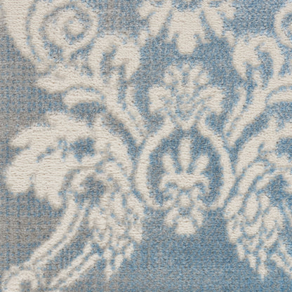 Nourison Home Elation  Ivory Blue  Traditional