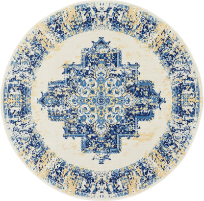 Nourison Home Grafix GRF14 White Transitional Power-loomed Rug