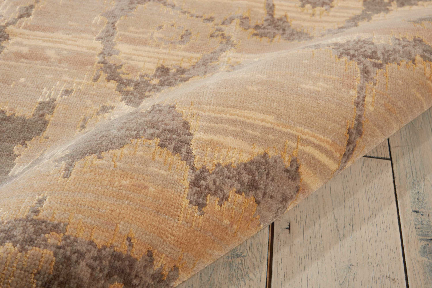 Nourison Home Silken Allure  Beige  Contemporary