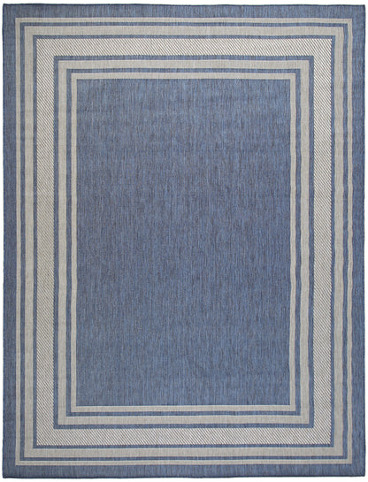 Nourison Home Horizon Indoor/Outdoor HOZ03 Denim Contemporary Power-loomed Rug