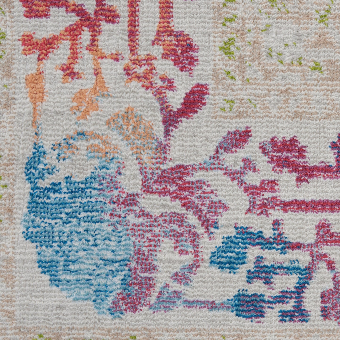 Nourison Home Ankara Global  Ivory Multicolor  Transitional