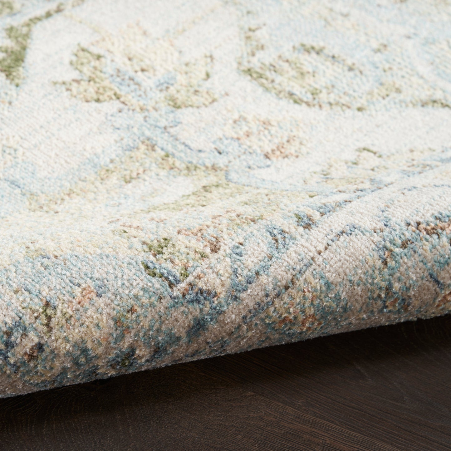 Nourison Home Astra Machine Washable  Blue Green  Traditional