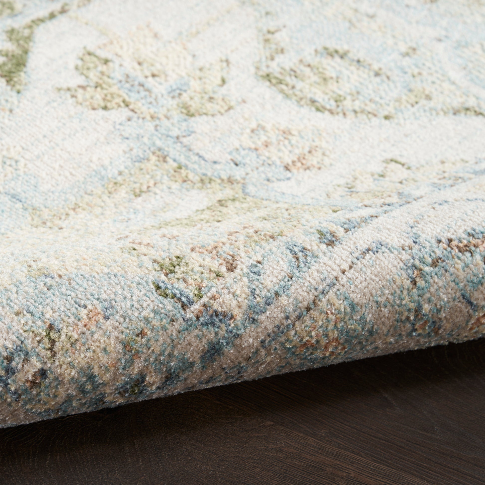 Nourison Home Astra Machine Washable  Blue Green  Traditional