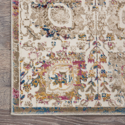 Nourison Home Melody  Ivory Multicolor  Traditional