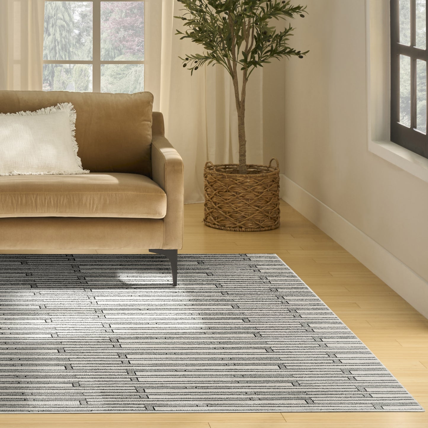 Nourison Home Nordic  Ivory Grey  Contemporary
