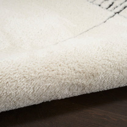 Nourison Home Modern Comfort  Ivory Black  Contemporary