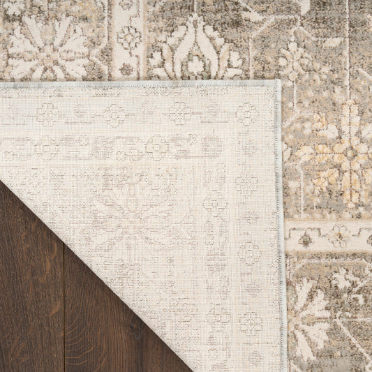 Nourison Home Soft Mist  Ivory Grey  Traditional