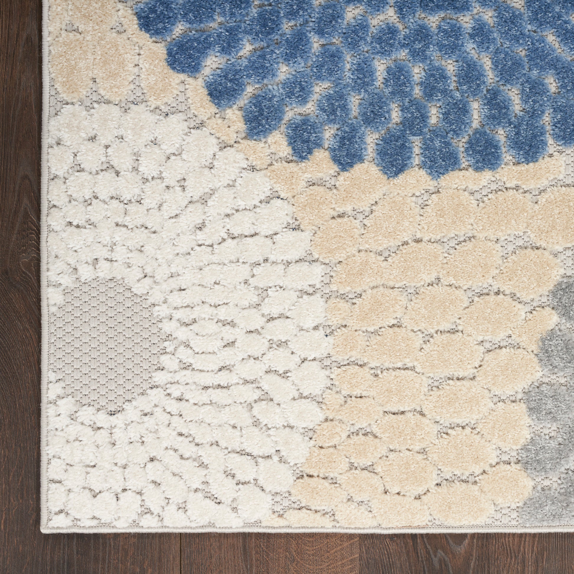 Nourison Home Aloha  Blue Grey  Contemporary