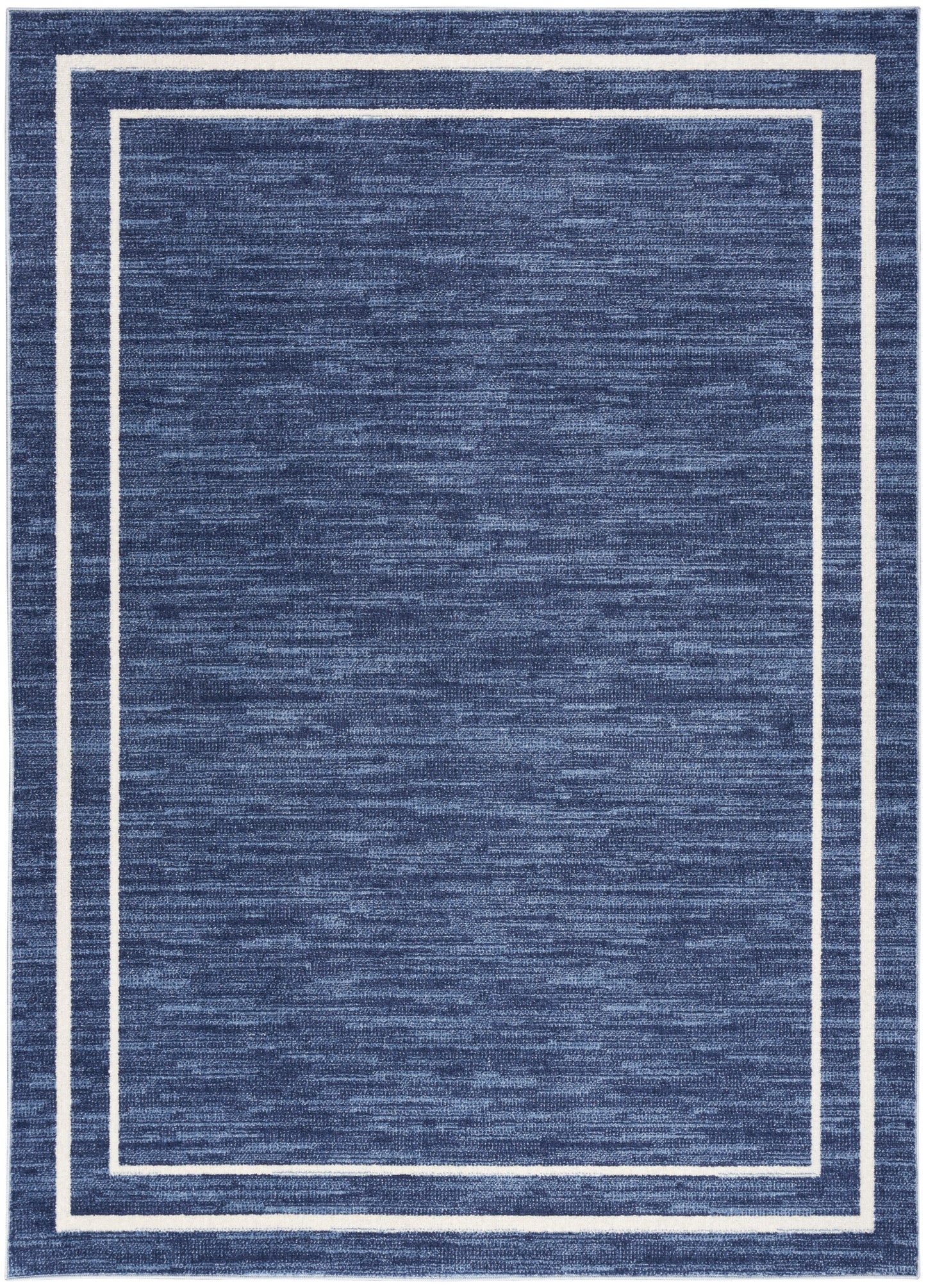 Nourison Home Nourison Essentials NRE02 Navy Ivory Contemporary Power-loomed Rug