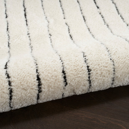 Nourison Home Modern Comfort  Ivory Black  Contemporary