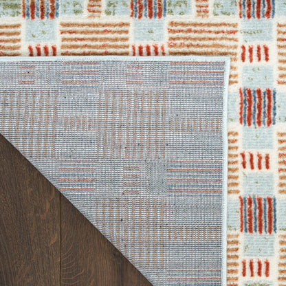Nourison Home Nordic  Rust Multicolor  Contemporary