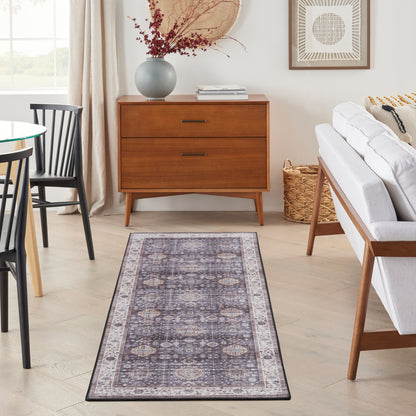 Nourison Home Fulton  Charcoal  Traditional