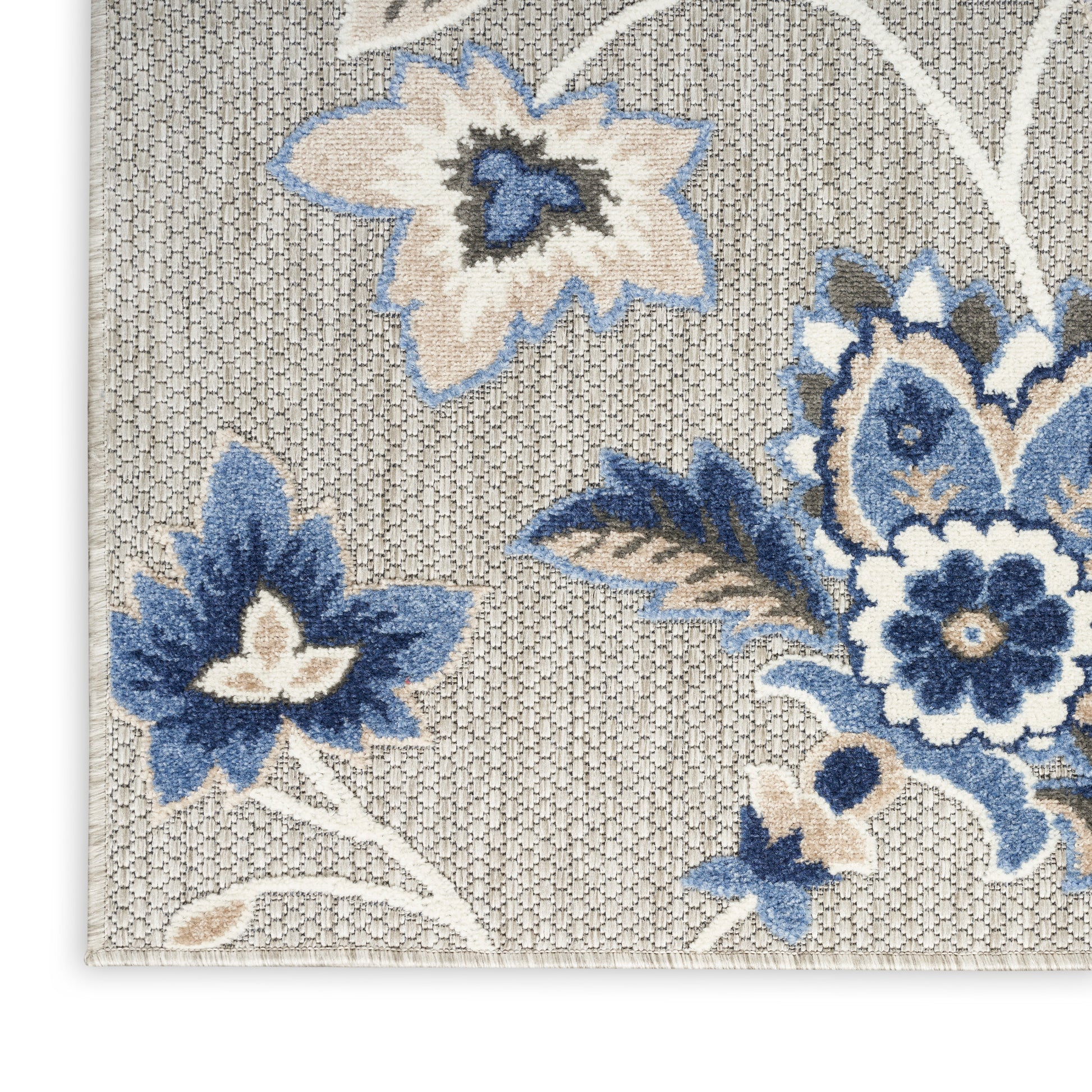 Nourison Home Aloha  Blue Grey  Contemporary