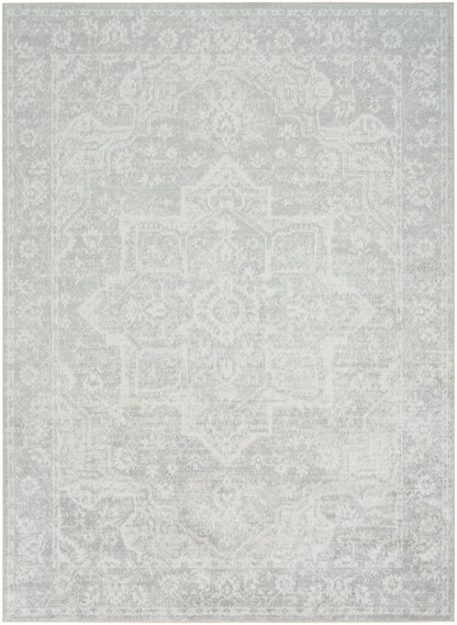 Nourison Home Astra Machine Washable ASW12 Grey Traditional Power-loomed Rug