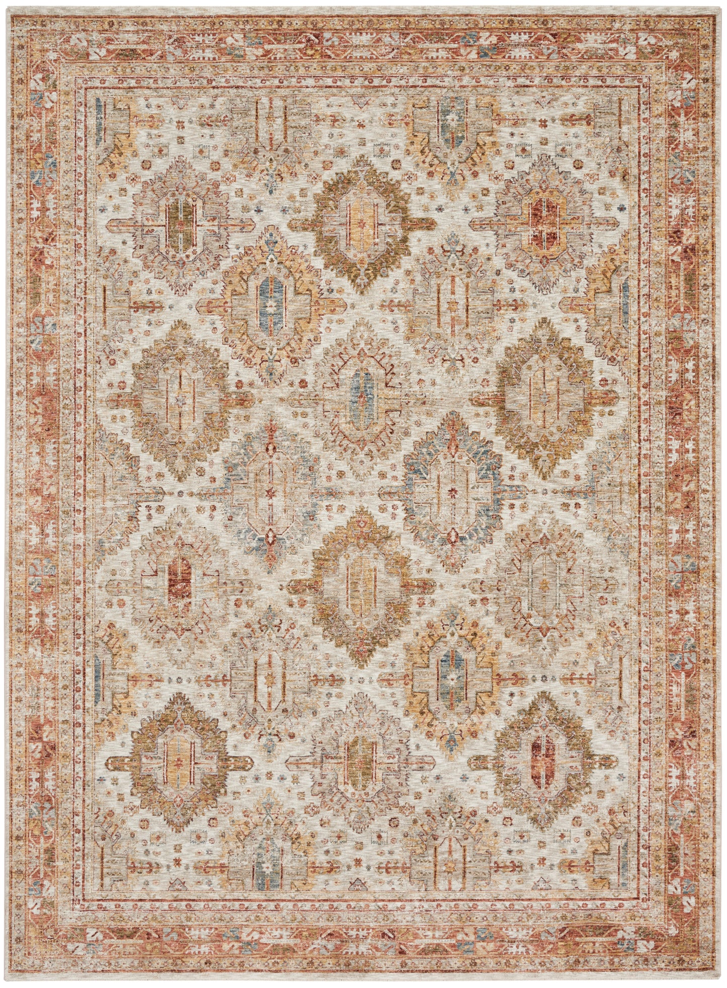 Nourison Home Sahar  Ivory Multicolor  Traditional