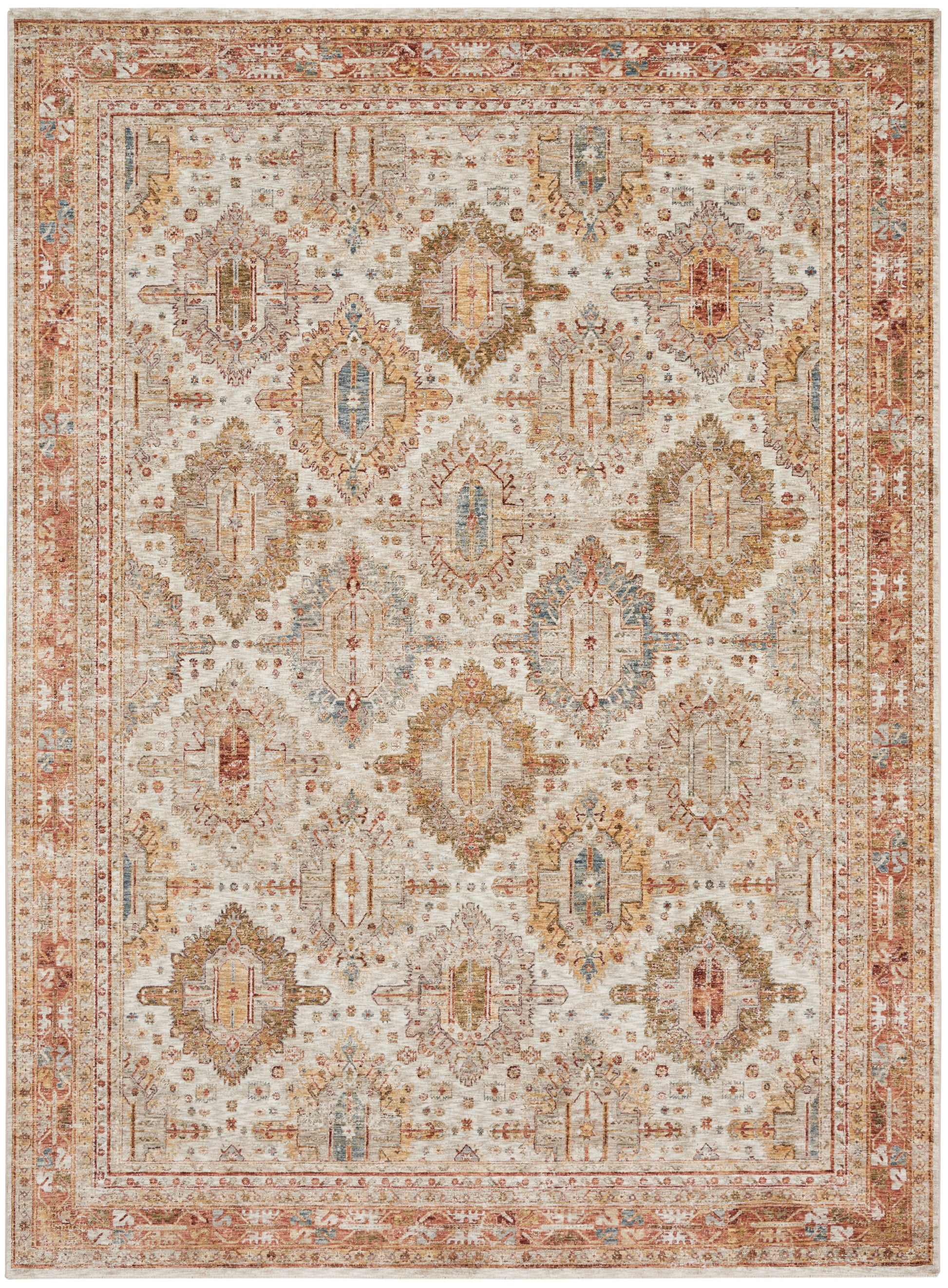 Nourison Home Sahar  Ivory Multicolor  Traditional