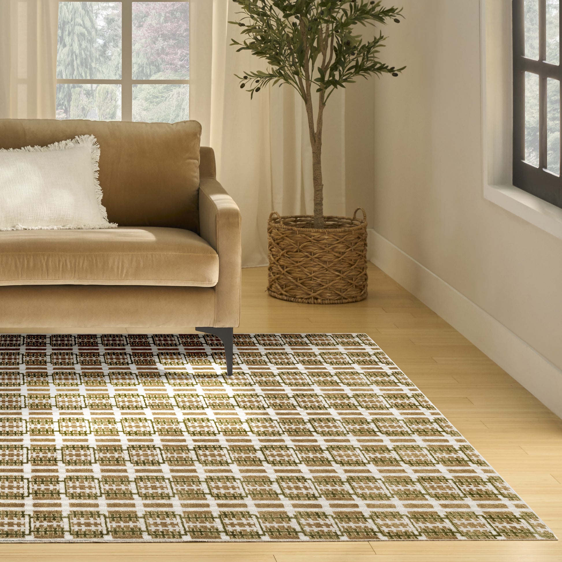 Nourison Home Nordic  Multicolor  Contemporary