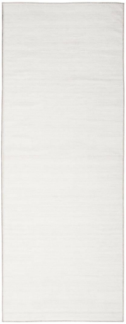Nourison Home Washable Essentials WAE01 Ivory Grey Contemporary Loom-woven Rug