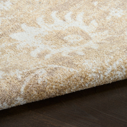 Nourison Home Astra Machine Washable  Ivory Gold  Traditional