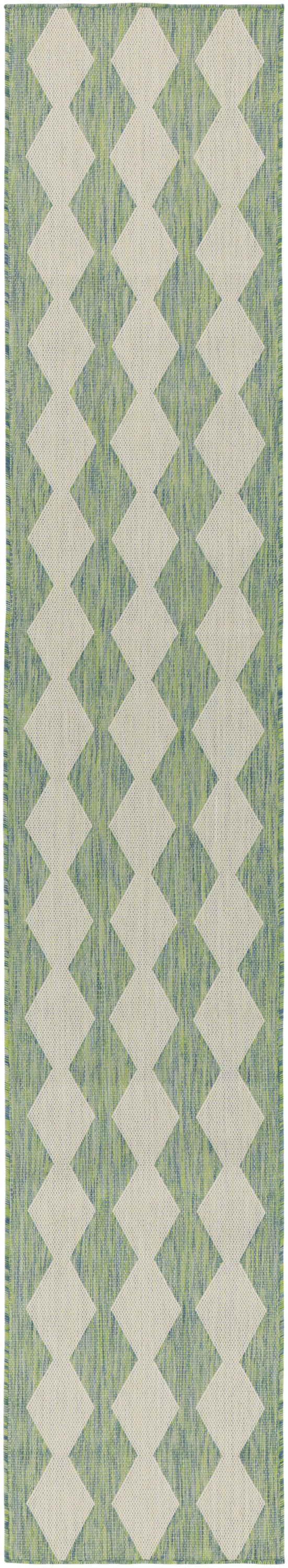 Nourison Home Positano POS04 Blue Green Contemporary Power-loomed Rug